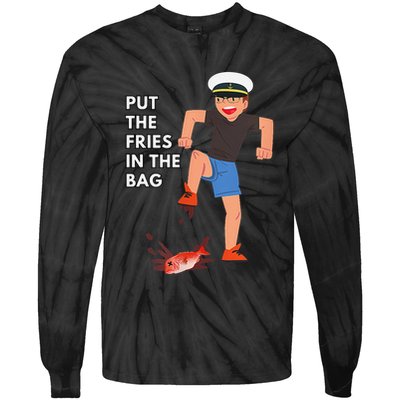 Put The Fries In The Bag Josh Block Wots Tie-Dye Long Sleeve Shirt
