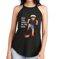 Put The Fries In The Bag Josh Block Wots Women's Perfect Tri Rocker Tank