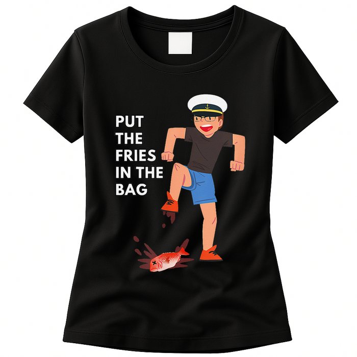 Put The Fries In The Bag Josh Block Wots Womens T-Shirt