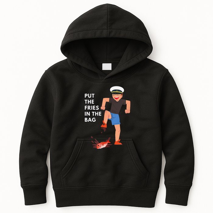 Put The Fries In The Bag Josh Block Wots Kids Hoodie