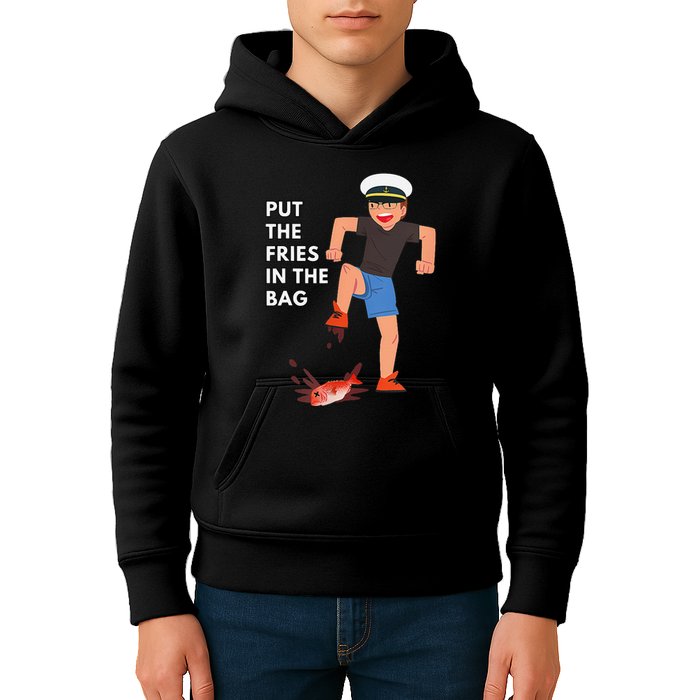 Put The Fries In The Bag Josh Block Wots Kids Hoodie