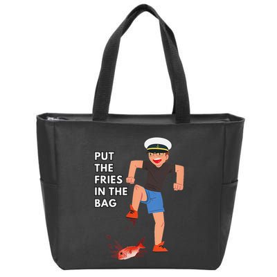 Put The Fries In The Bag Josh Block Wots Zip Tote Bag