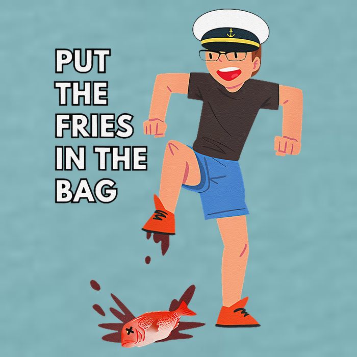 Put The Fries In The Bag Josh Block Wots Sueded Cloud Jersey T-Shirt