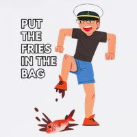 Put The Fries In The Bag Josh Block Wots Garment-Dyed Sweatshirt