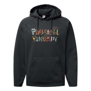 Physical Therapy Funny Physical Therapist PT Month Performance Fleece Hoodie