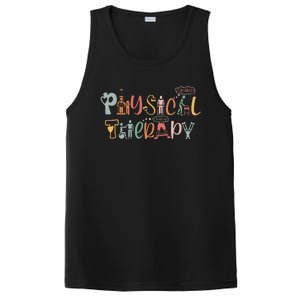 Physical Therapy Funny Physical Therapist PT Month PosiCharge Competitor Tank