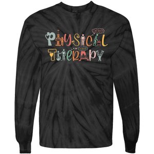 Physical Therapy Funny Physical Therapist PT Month Tie-Dye Long Sleeve Shirt