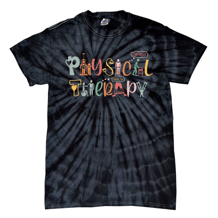 Physical Therapy Funny Physical Therapist PT Month Tie-Dye T-Shirt