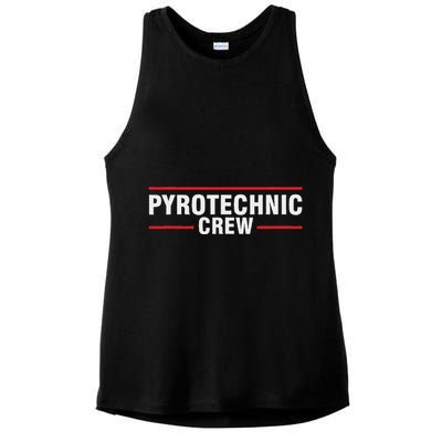 Pyrotechnician Trupp Fireworks Bangers Pyrotechnician Pyromans Ladies PosiCharge Tri-Blend Wicking Tank