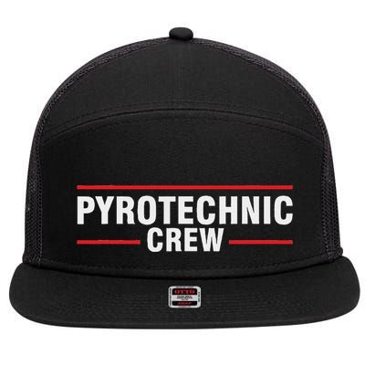 Pyrotechnician Trupp Fireworks Bangers Pyrotechnician Pyromans 7 Panel Mesh Trucker Snapback Hat