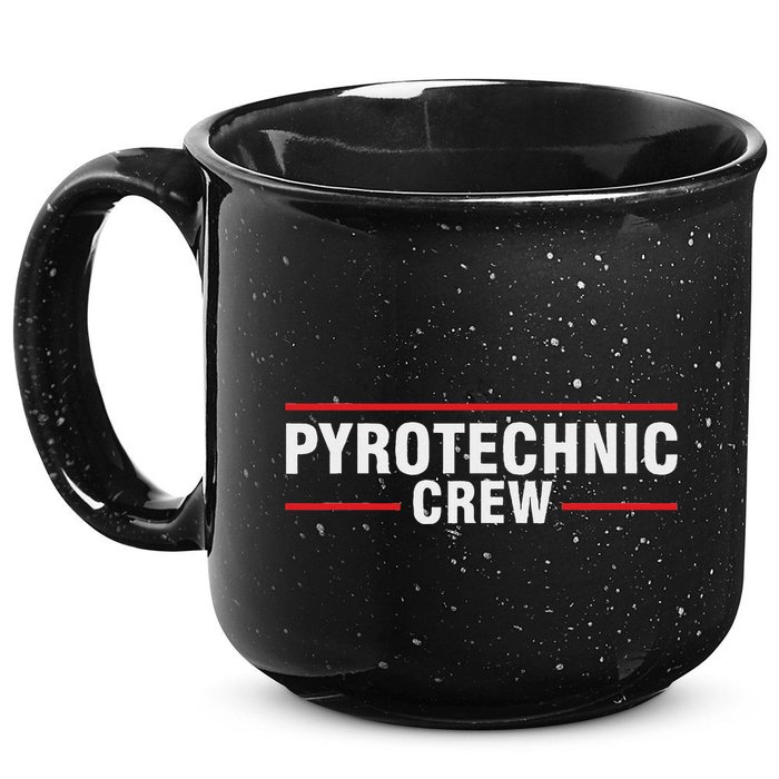 Pyrotechnician Trupp Fireworks Bangers Pyrotechnician Pyromans 15oz Campfire Ceramic Mug