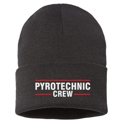 Pyrotechnician Trupp Fireworks Bangers Pyrotechnician Pyromans Sustainable Knit Beanie