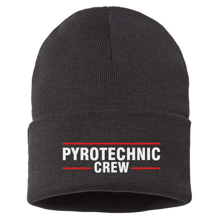 Pyrotechnician Trupp Fireworks Bangers Pyrotechnician Pyromans Sustainable Knit Beanie