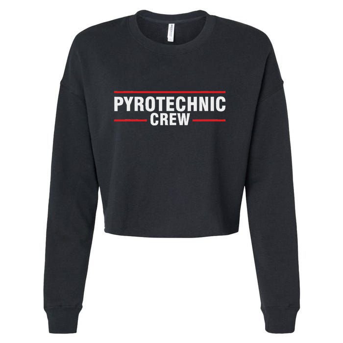 Pyrotechnician Trupp Fireworks Bangers Pyrotechnician Pyromans Cropped Pullover Crew