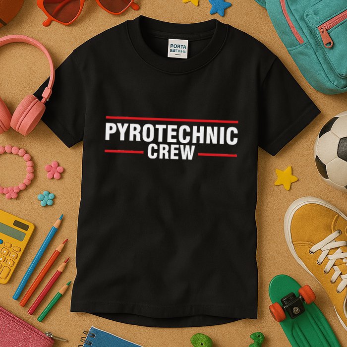Pyrotechnician Trupp Fireworks Bangers Pyrotechnician Pyromans Kids T-Shirt