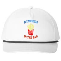 Put The Fries In The Bag Fast Food Lover Funny French Fry Trump 2024 Snapback Five-Panel Rope Hat