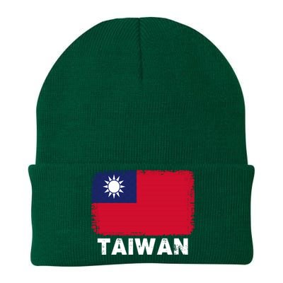 Proud Taiwan Flag Gift Support Taiwanese People Gift Knit Cap Winter Beanie