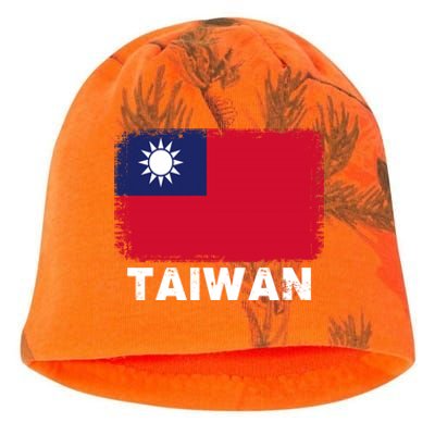 Proud Taiwan Flag Gift Support Taiwanese People Gift Kati - Camo Knit Beanie