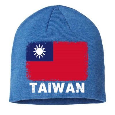 Proud Taiwan Flag Gift Support Taiwanese People Gift Sustainable Beanie