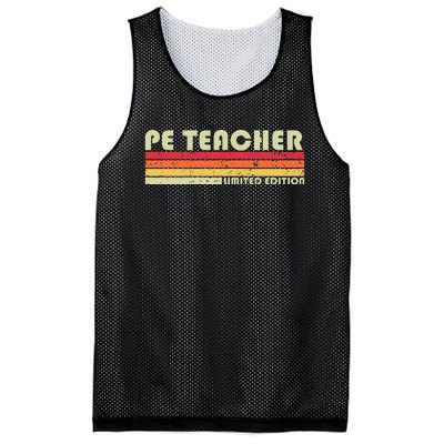 Pe Teacher Funny Job Title Profession Birthday Worker Idea Mesh Reversible Basketball Jersey Tank