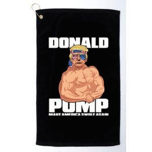 Patriotic Trump Funny July 4th Donald Pump Platinum Collection Golf Towel