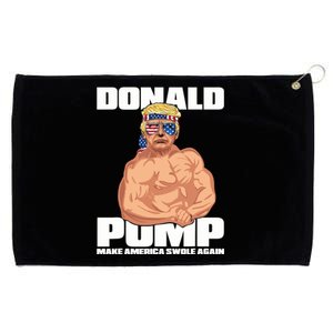 Patriotic Trump Funny July 4th Donald Pump Grommeted Golf Towel