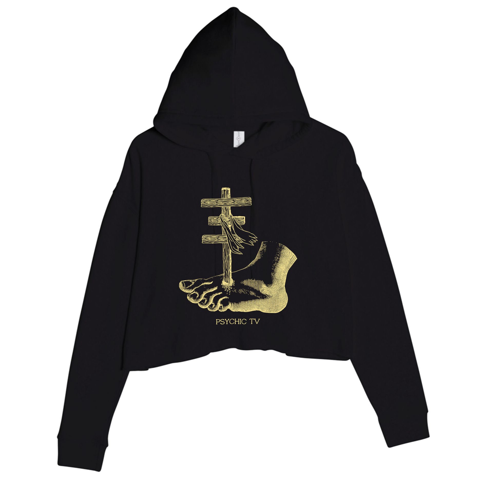 Psychic Tv Fan Art Crop Fleece Hoodie