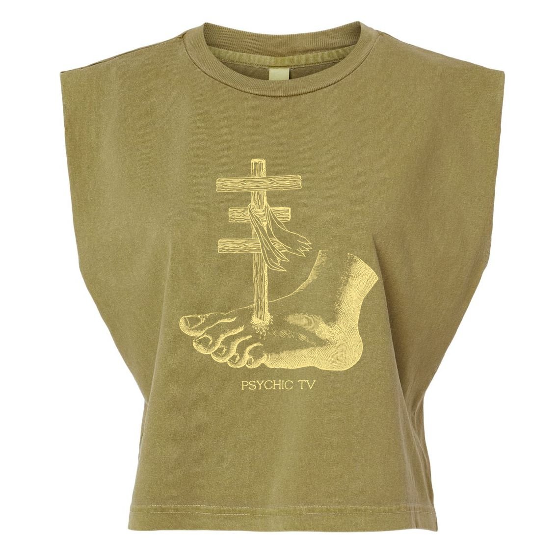 Psychic Tv Fan Art Garment-Dyed Women's Muscle Tee