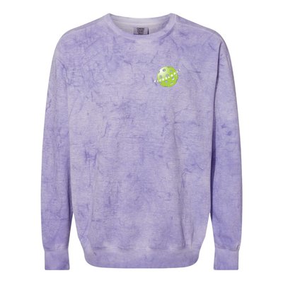 Pickleball Time Front And Back Colorblast Crewneck Sweatshirt