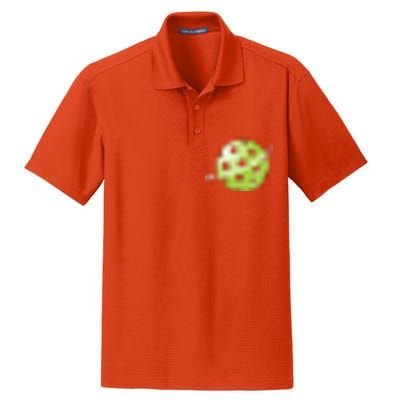 Pickleball Time Front And Back Dry Zone Grid Polo