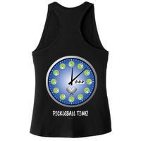 Pickleball Time Front And Back Ladies PosiCharge Tri-Blend Wicking Tank