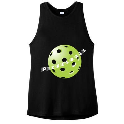 Pickleball Time Front And Back Ladies PosiCharge Tri-Blend Wicking Tank