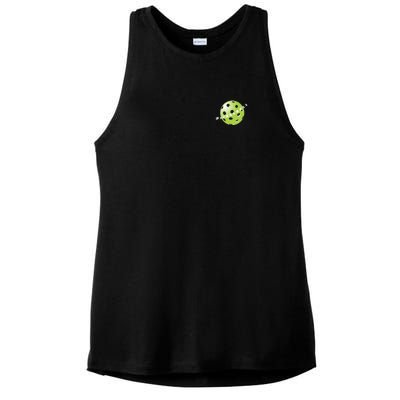 Pickleball Time Front And Back Ladies PosiCharge Tri-Blend Wicking Tank