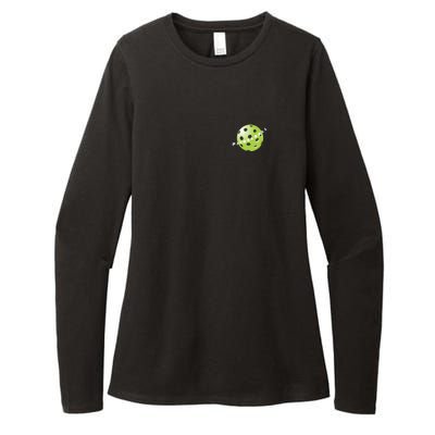 Pickleball Time Front And Back Womens CVC Long Sleeve Shirt