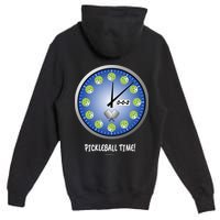 Pickleball Time Front And Back Premium Pullover Hoodie
