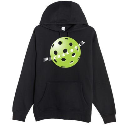 Pickleball Time Front And Back Premium Pullover Hoodie