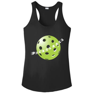 Pickleball Time Front And Back Ladies PosiCharge Competitor Racerback Tank