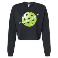 Pickleball Time Front And Back Cropped Pullover Crew