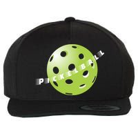 Pickleball Time Front And Back Wool Snapback Cap