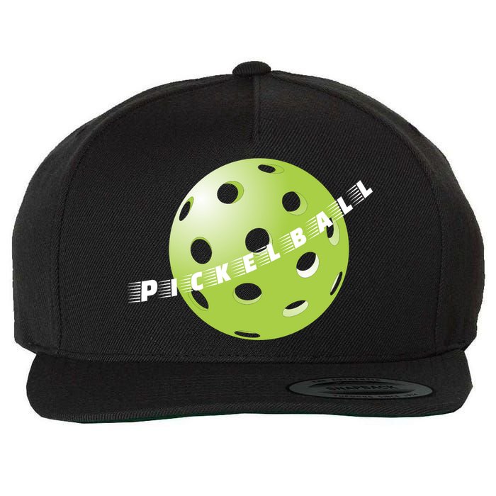 Pickleball Time Front And Back Wool Snapback Cap