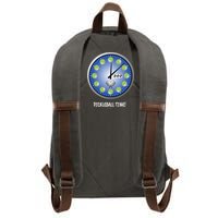 Pickleball Time Front And Back Cotton Canvas Backpack