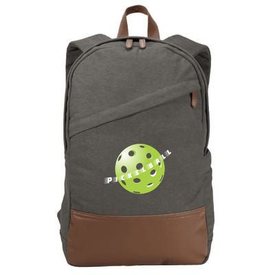 Pickleball Time Front And Back Cotton Canvas Backpack