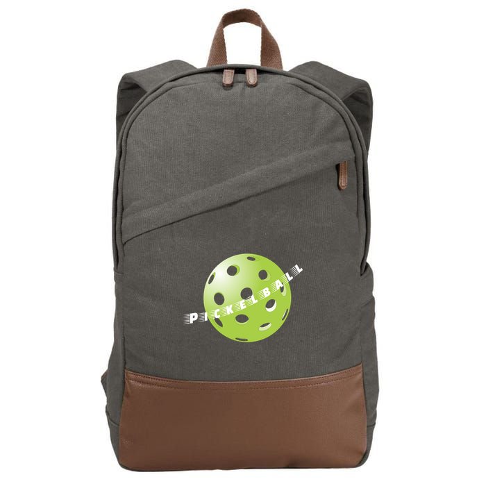 Pickleball Time Front And Back Cotton Canvas Backpack