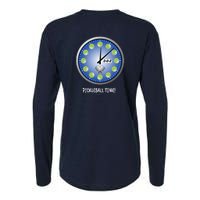 Pickleball Time Front And Back Womens Cotton Relaxed Long Sleeve T-Shirt