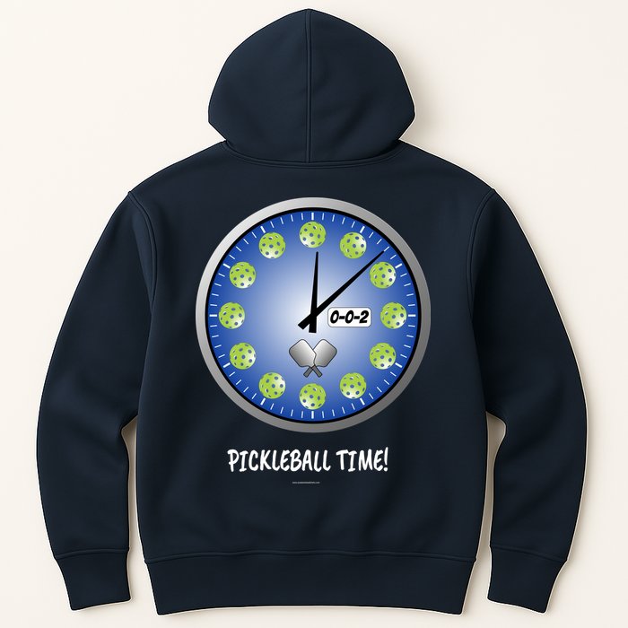 Pickleball Time Front And Back Hoodie