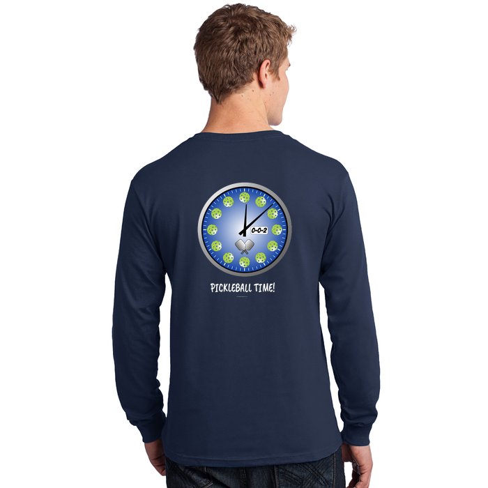 Pickleball Time Front And Back Long Sleeve Shirt