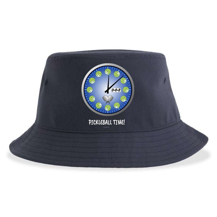 Pickleball Time Front And Back Sustainable Bucket Hat