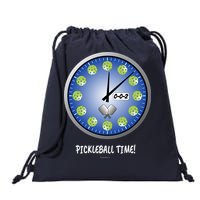 Pickleball Time Front And Back Drawstring Bag