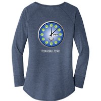 Pickleball Time Front And Back Women's Perfect Tri Tunic Long Sleeve Shirt