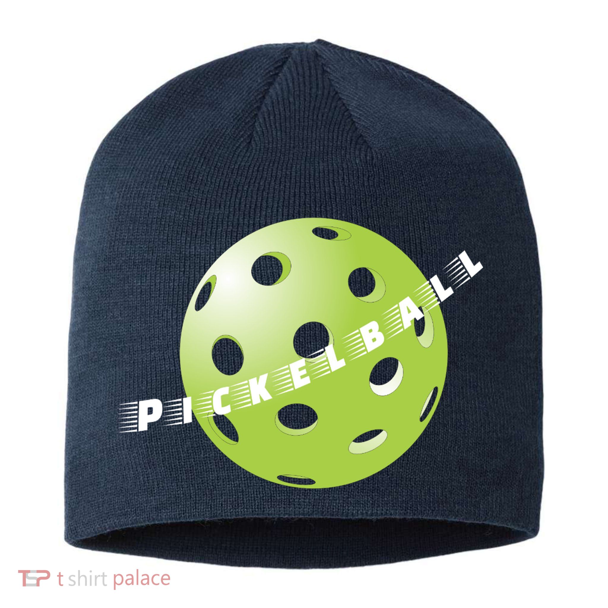 Pickleball Time Front And Back Sustainable Beanie